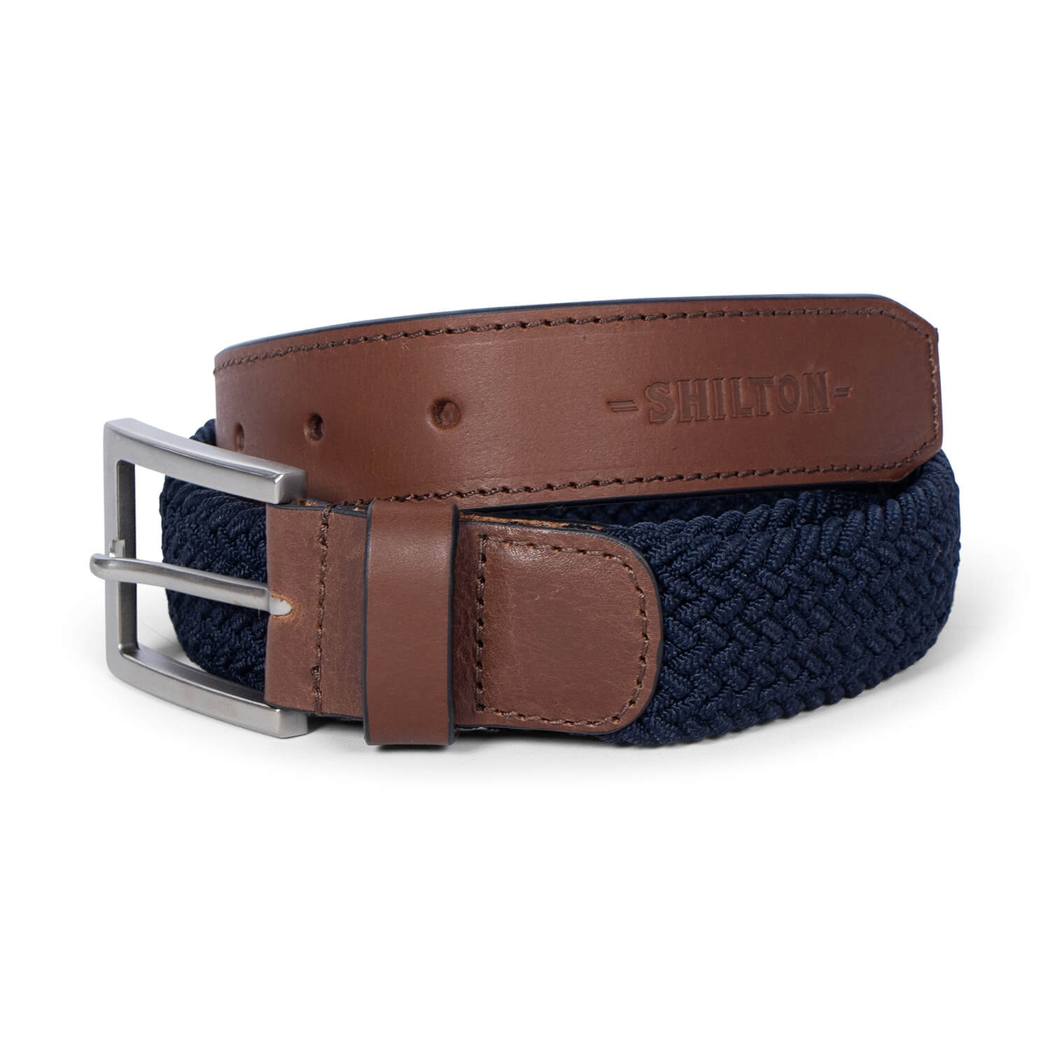 Ceinture tressée Navy - Shilton