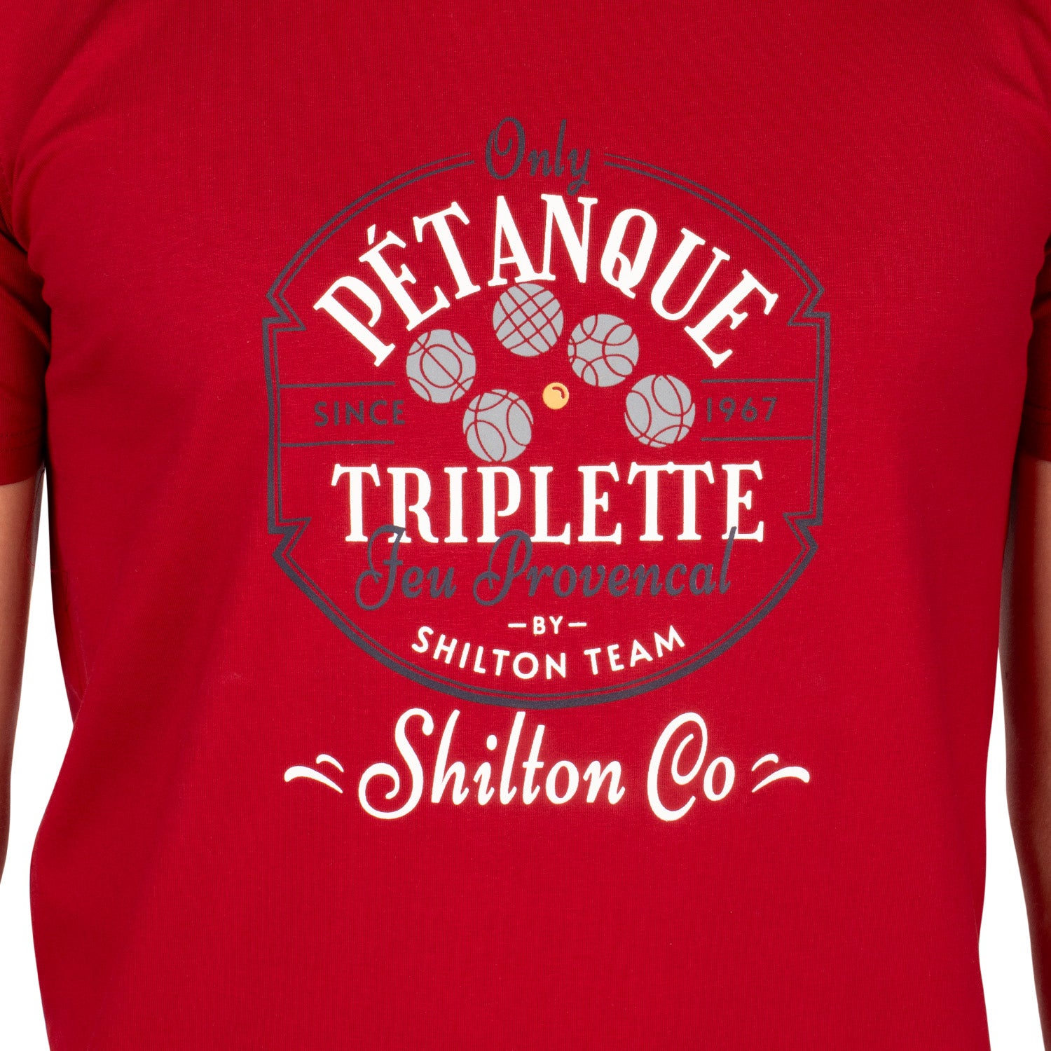 Tshirt Petanque Masters Rouge