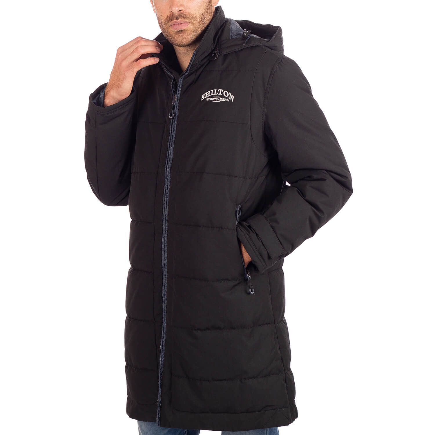 Doudoune Longue Sport H18 Noir