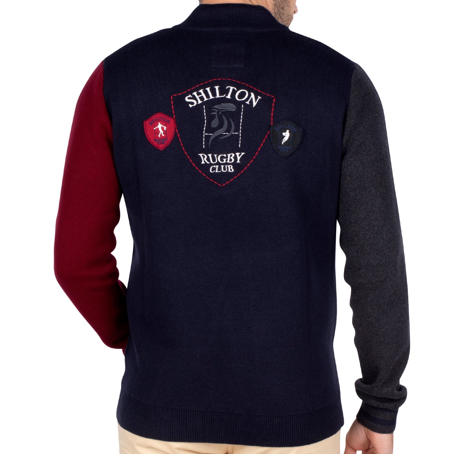 Pull Tricolore Rugby Navy